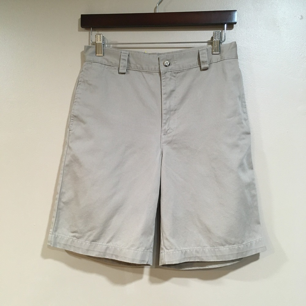 Polo Ralph Lauren Classic Chino Shorts‎ Boys 12 Tan Khaki Preppy School Uniform